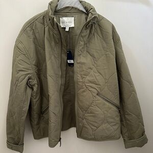 Army Green Quilted Jacket